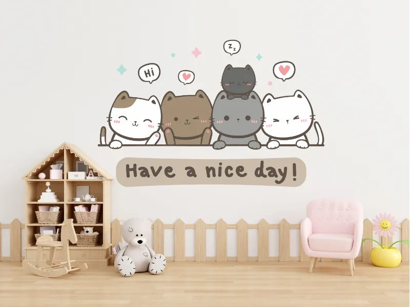 Cute Cats “Have a Nice Day” - Image 2