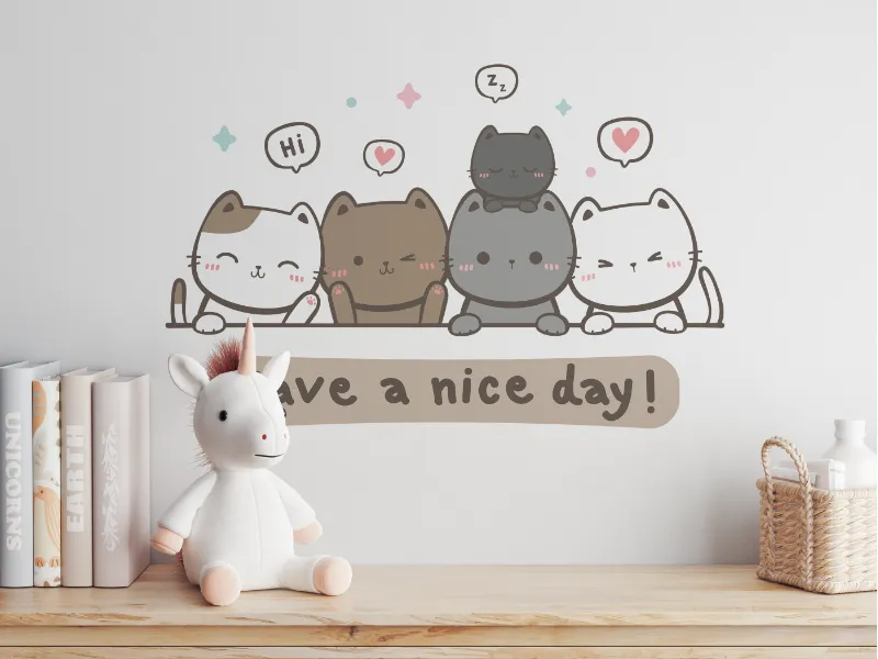 Cute Cats “Have a Nice Day” - Image 3