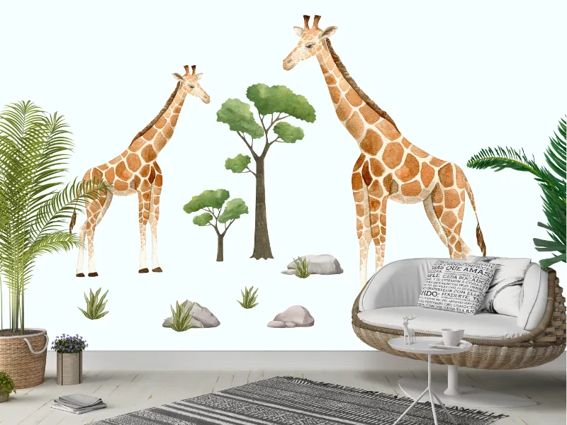 Playful Giraffe Friends - Image 3