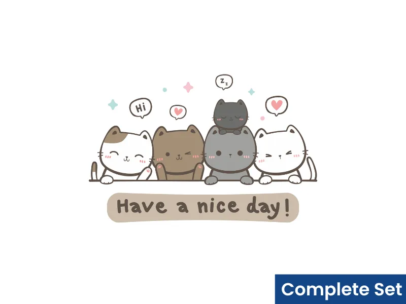 Cute Cats “Have a Nice Day” - Image 5