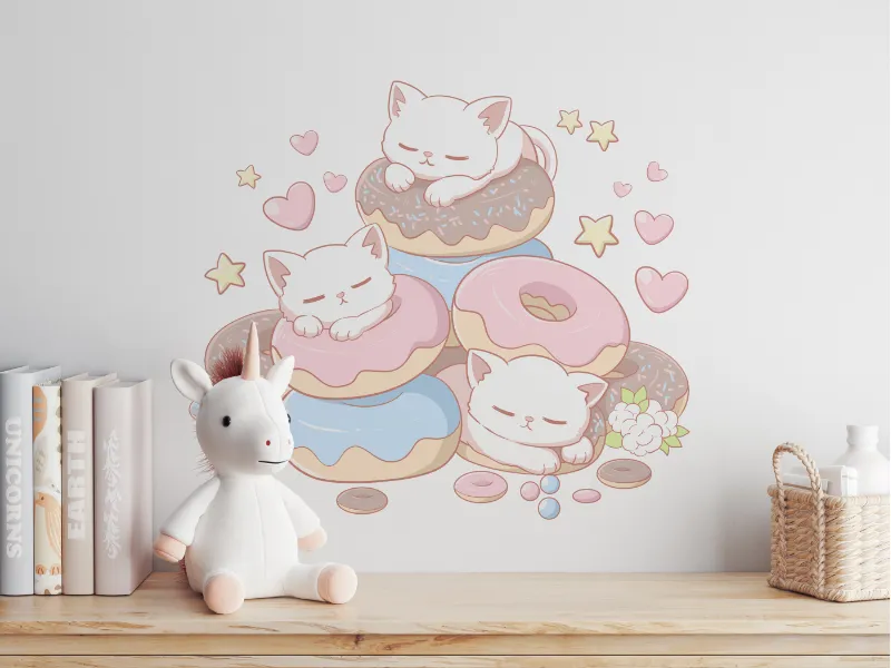 Sleepy Cats Donut Dream - Image 3