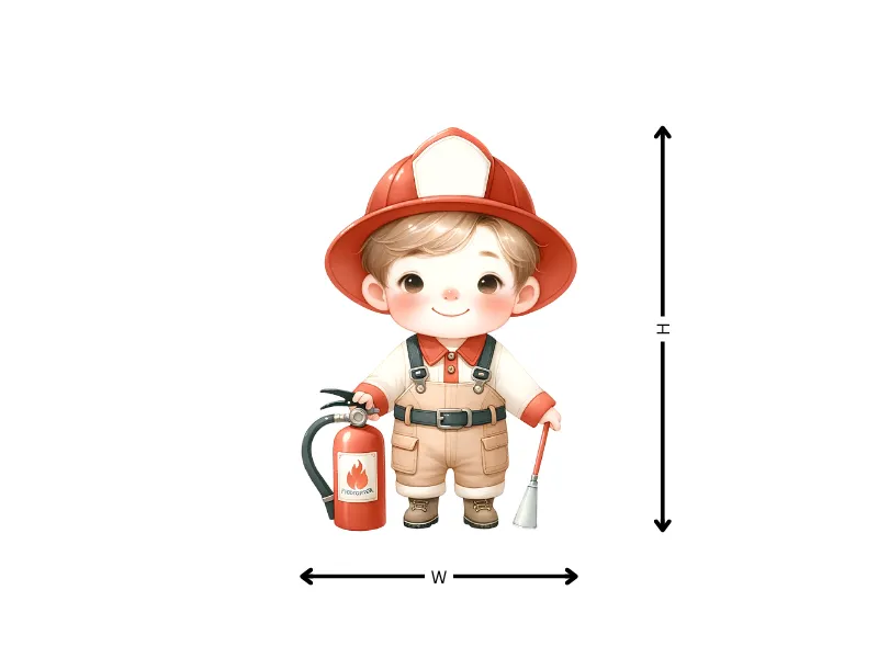 Cute Fire Station Wallpaper Sticker - Image 12