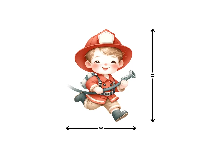 Cute Fire Station Wallpaper Sticker - Image 11
