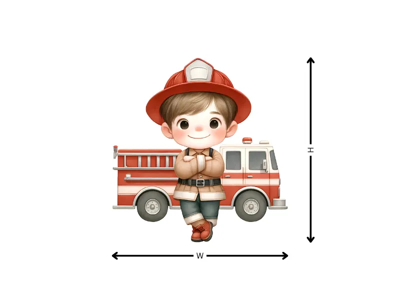 Cute Fire Station Wallpaper Sticker - Image 9