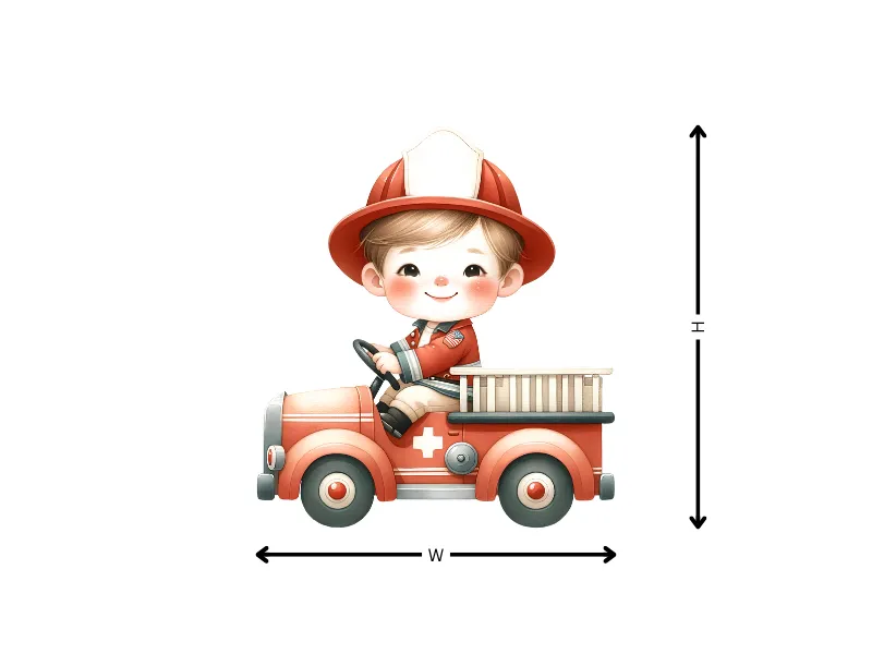 Cute Fire Station Wallpaper Sticker - Image 8