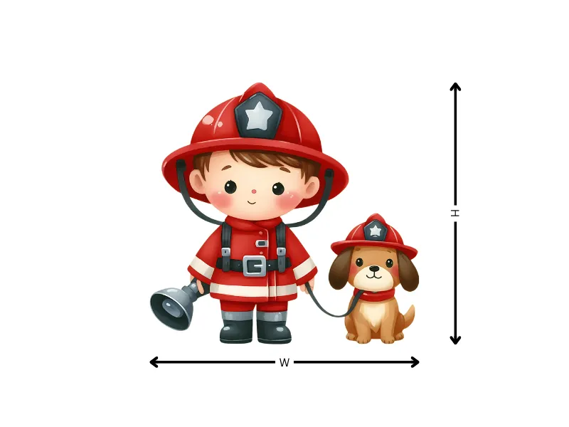 Cute Fire Truck and Little Firefighters - Image 13
