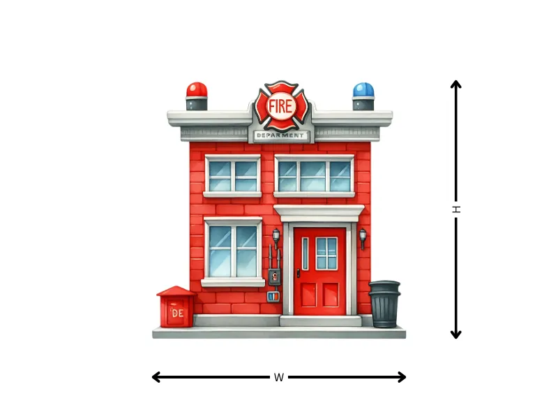Cute Fire Truck and Little Firefighters - Image 3