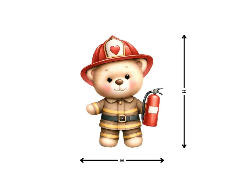 Cute Firefighter Teddy Bear - Image 16