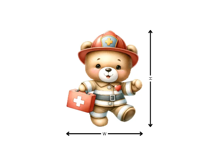 Cute Firefighter Teddy Bear - Image 14