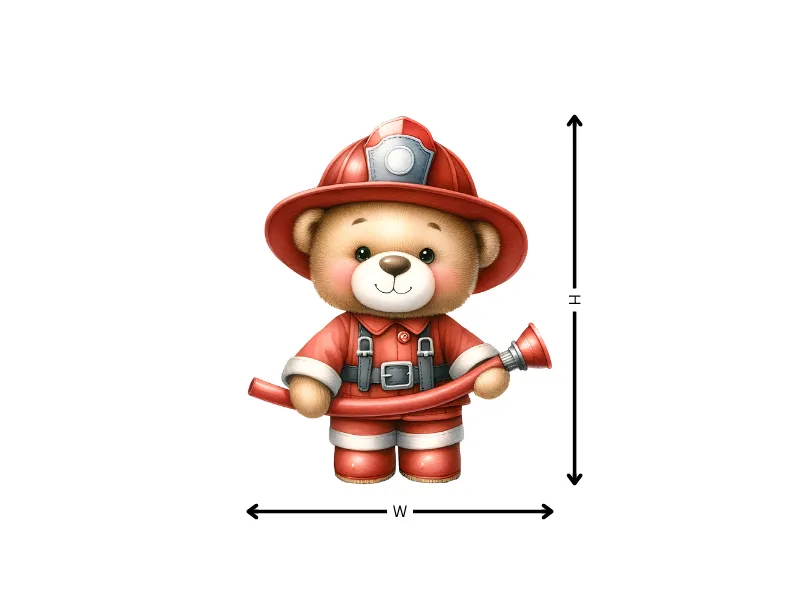Cute Firefighter Teddy Bear - Image 13