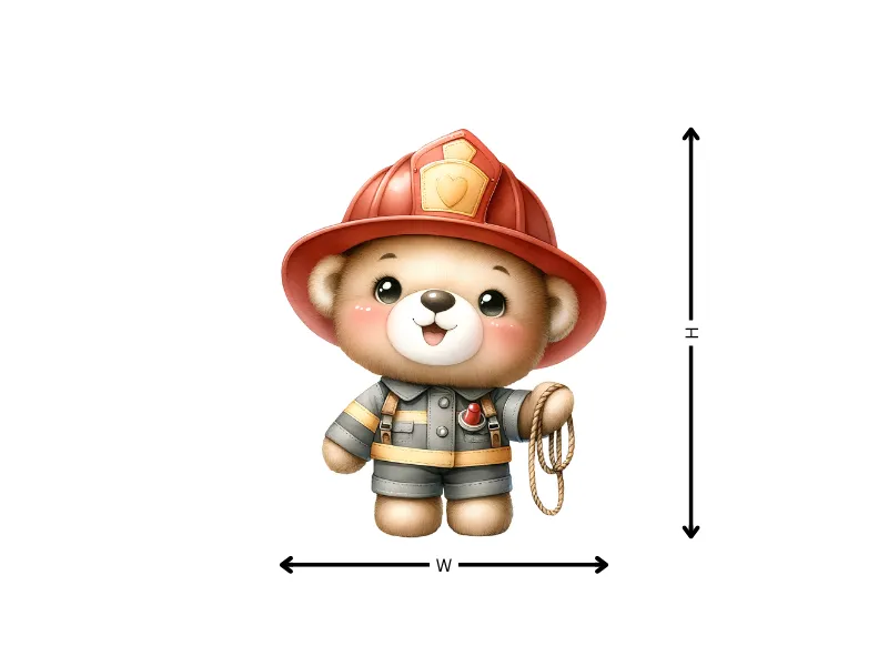 Cute Firefighter Teddy Bear - Image 12