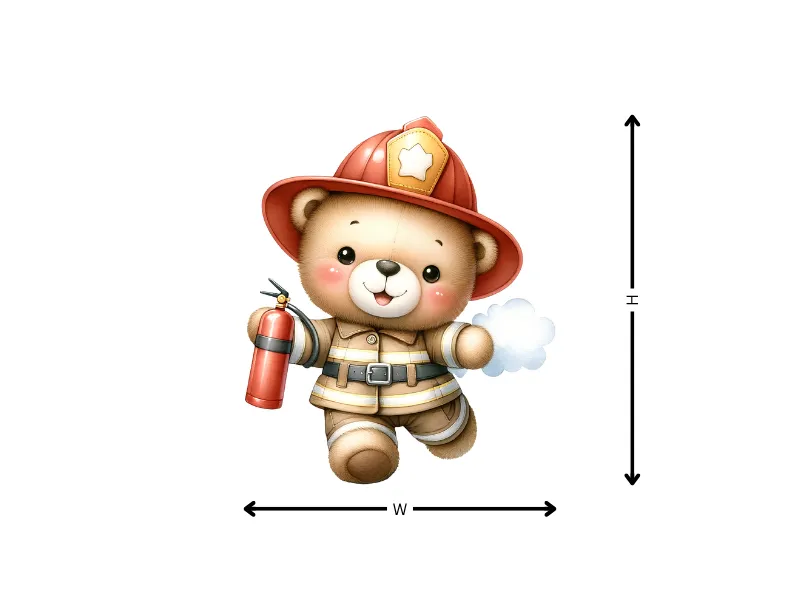 Cute Firefighter Teddy Bear - Image 11