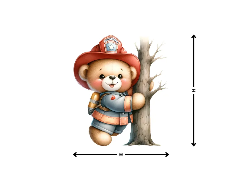 Cute Firefighter Teddy Bear - Image 10