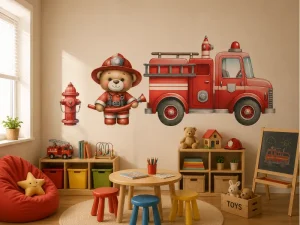 Cute Firefighter Teddy Bear