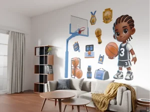 Cute Little Basketball Player