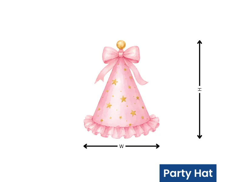 Little Princess & Pink Castle Watercolor Wall Decals - Image 10