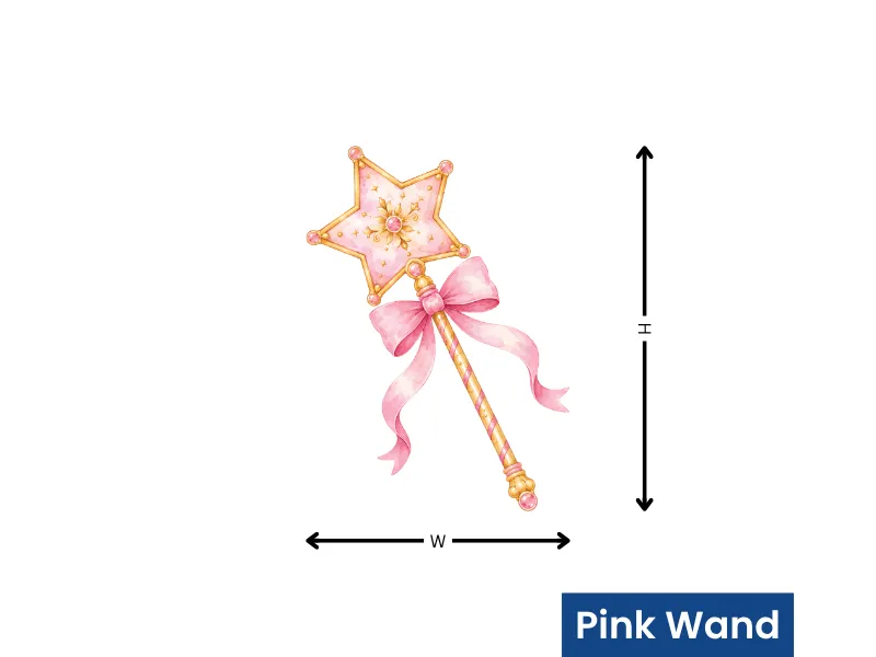 Little Princess & Pink Castle Watercolor Wall Decals - Image 7