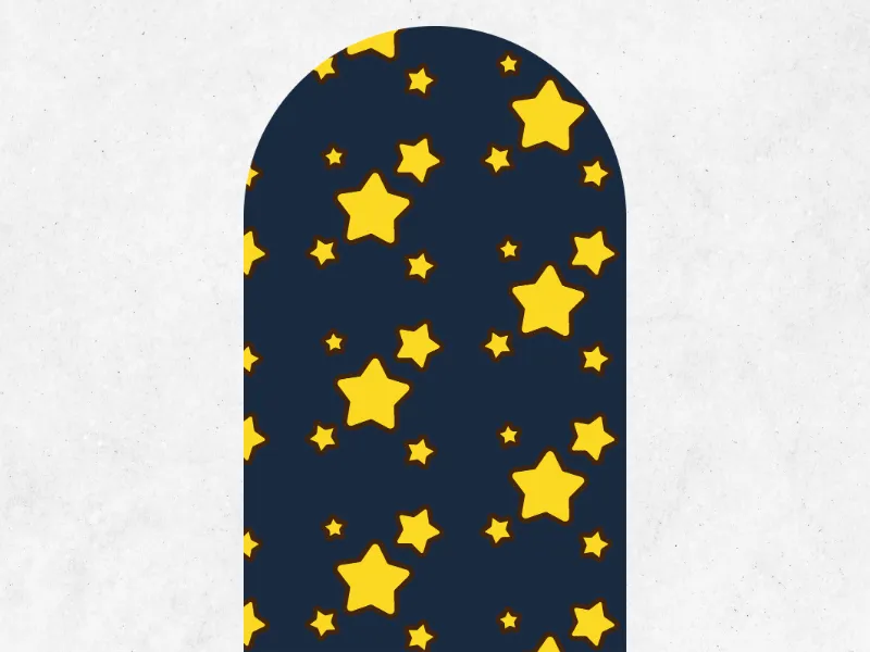 Star Pattern Arch Wall Sticker - Image 2