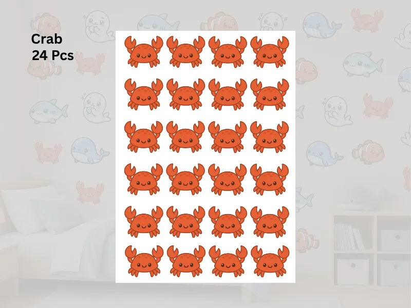 Kawaii Ocean Animals Wall Stickers - Image 5